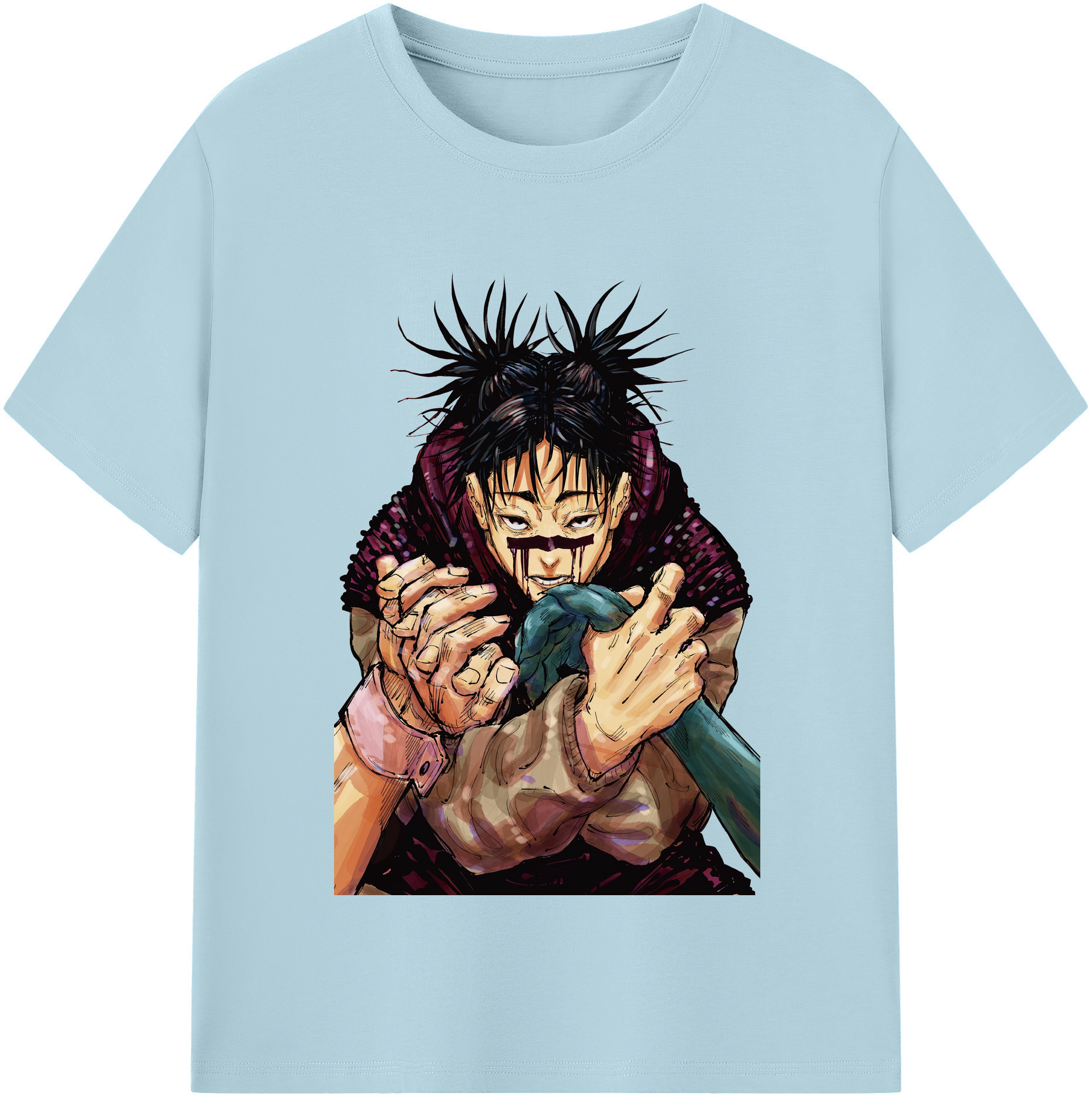 （画像用） 呪術廻戦 Jujutsu Kaisen 綿100％半袖Tシャツ（フロントプリント）
